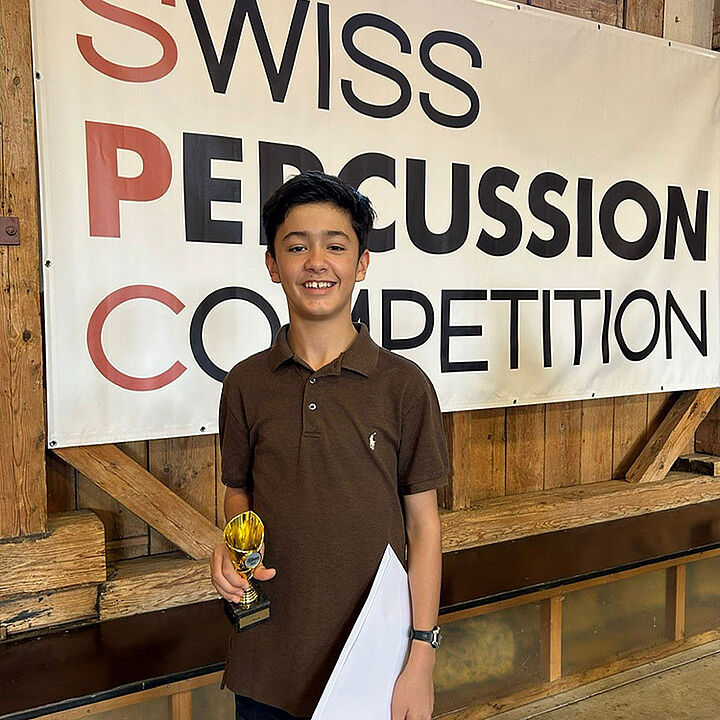 Swiss Percussion Competition Noah Gatica Petree remporte la première place